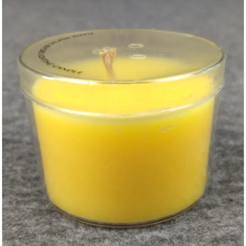 Slatkin Co Bath Body Works Mini‎ Candle CREAMY PUMPKIN 1.6 oz Clear Glass Holder